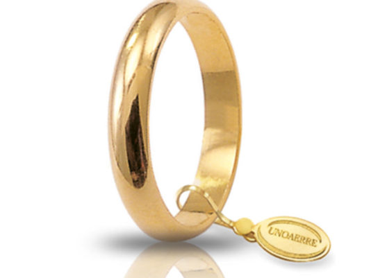 Fede classica unoaerre in Oro Giallo 18 kt. Gr. 5