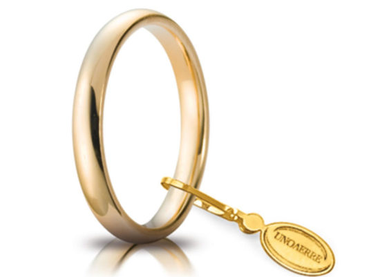 Fede Comoda unoaerre in Oro Giallo 3 mm.