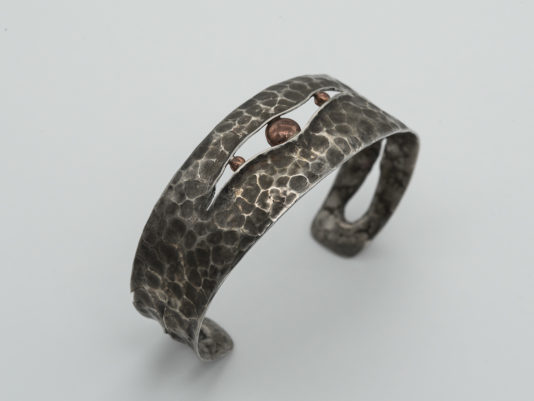 Bracciale in argento 925 e rame.
