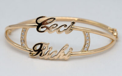 Bracciale semirigido oro 750/1000 e Diamanti